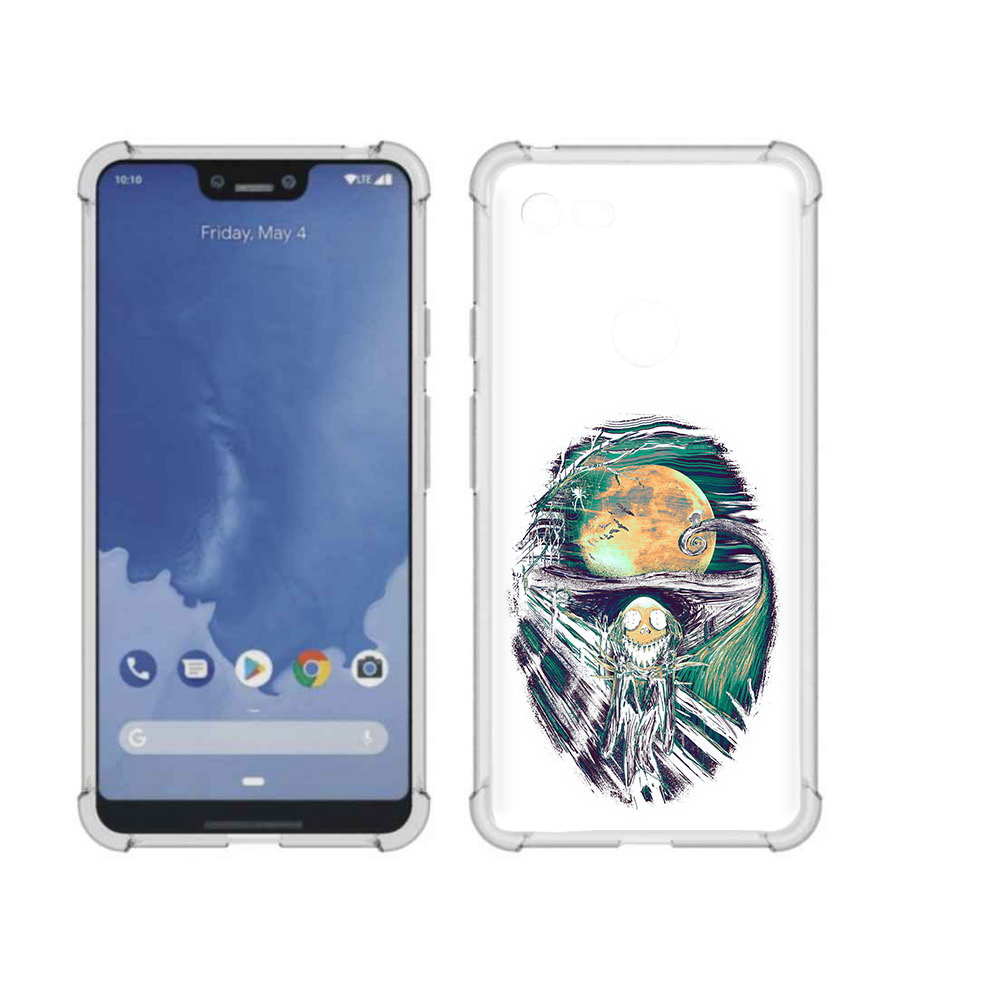 

Чехол MyPads Tocco для Google Pixel 3 XL зубастое существо абстракция, Прозрачный, Tocco