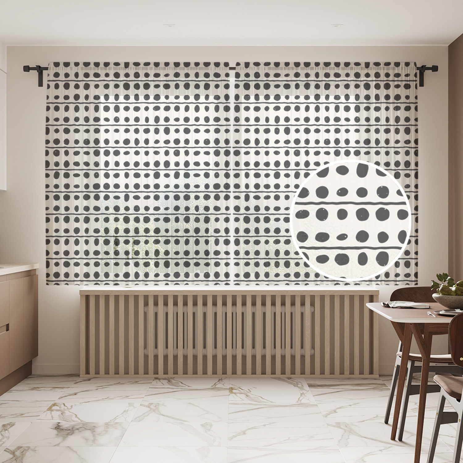 

Шторы и тюль tul_80328_145x180 Графические камушки JoyArty, Графические камушки