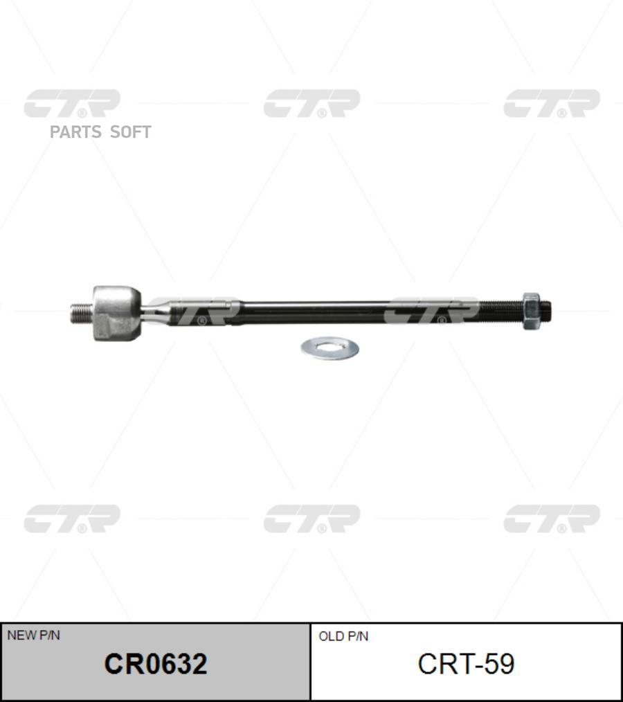 

CTR Тяга рулевая TOYOTA RAV4 00- левправ.(без наконечника) CTR CRT-59