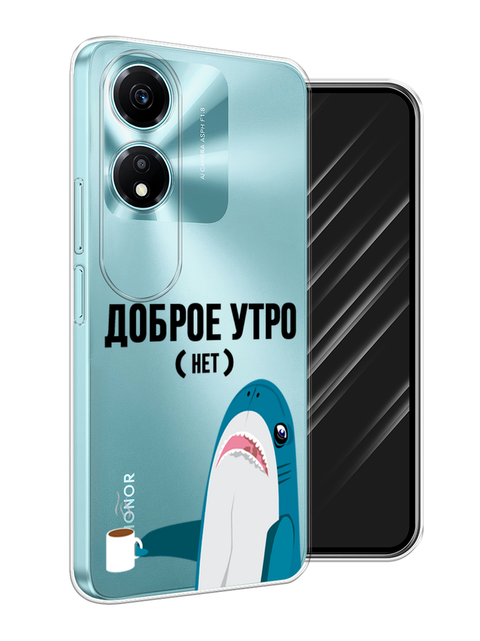 

Чехол Awog на Honor X5 Plus "Доброе утро", Синий;белый;черный, 6121950-1