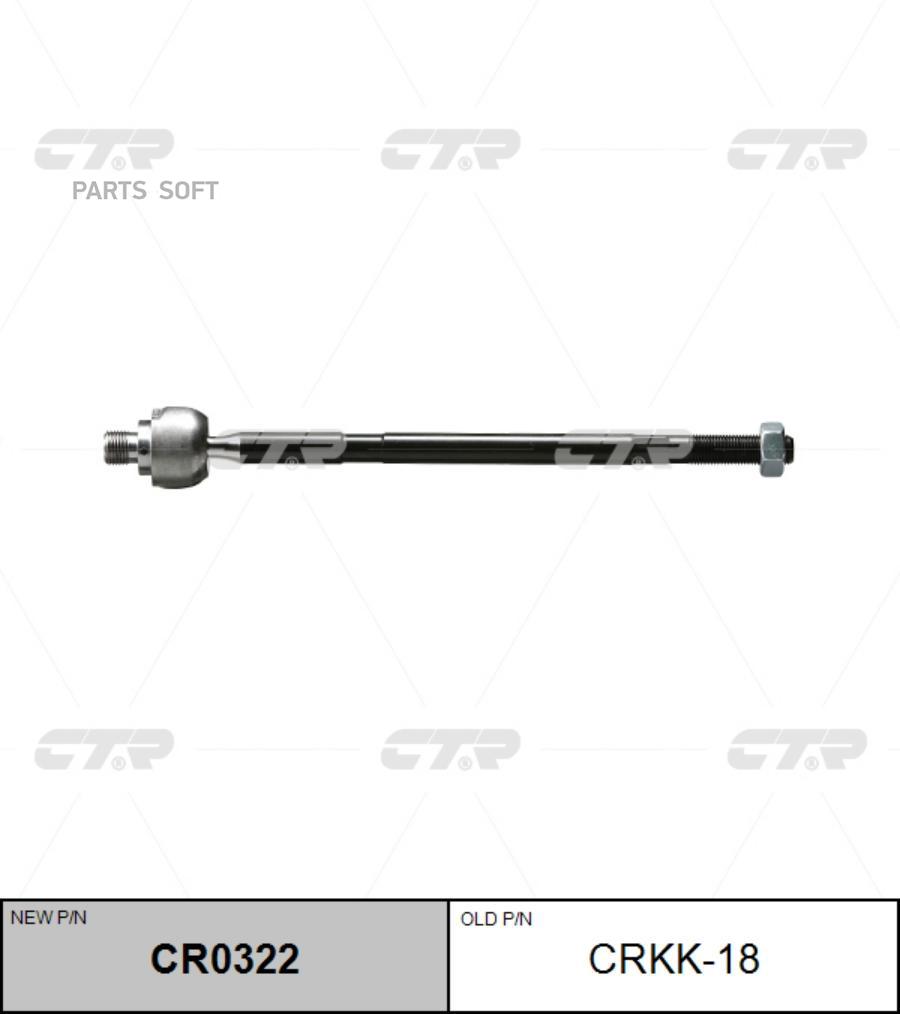 

CTR Тяга рулевая KIA SHUMA II 01-04KIA SPECTRA 05- левправ.(без наконечника) CTR CRKK-18