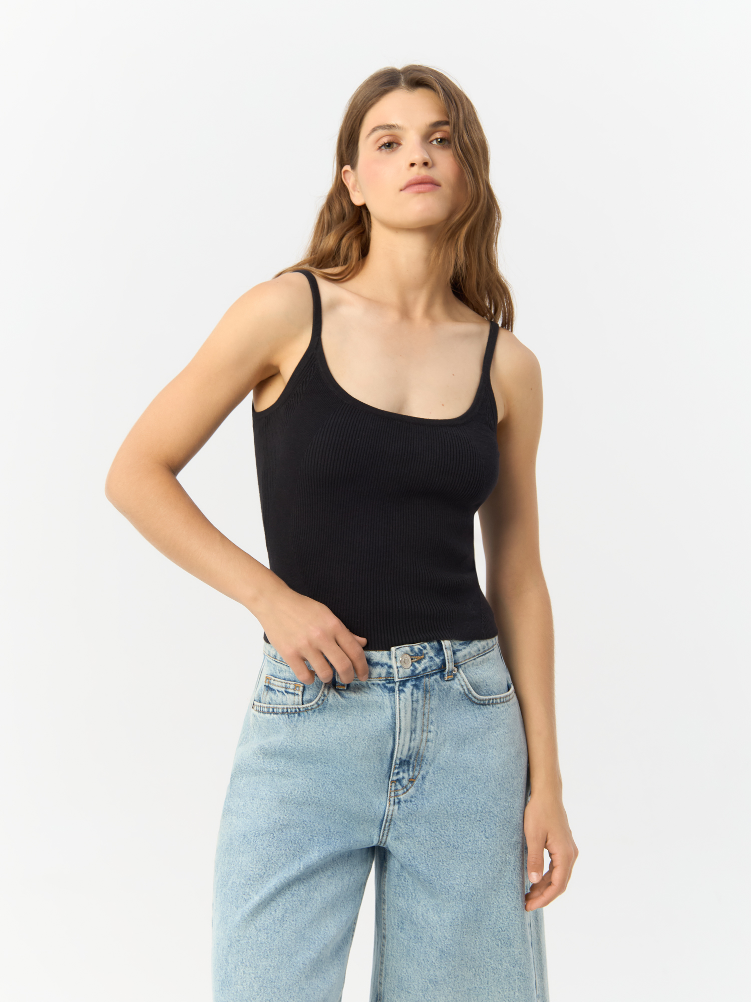 Майка Calvin Klein Jeans для женщин, чёрная-BEH, размер XS, J20J223612