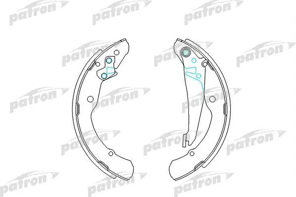 Колодки тормозные барабанные SKODA: OCTAVIA 96-, OCTAVIA Combi 98- PATRON PSP549 100056971081