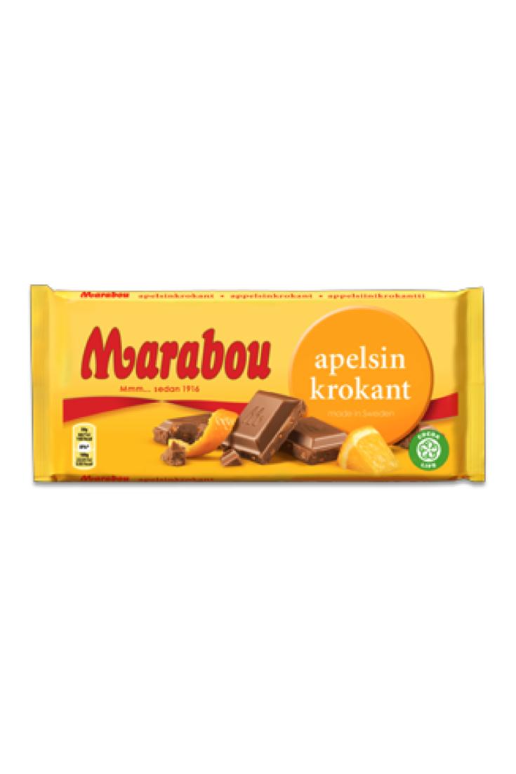 Шоколад молочный Marabou апельсин, 200 г