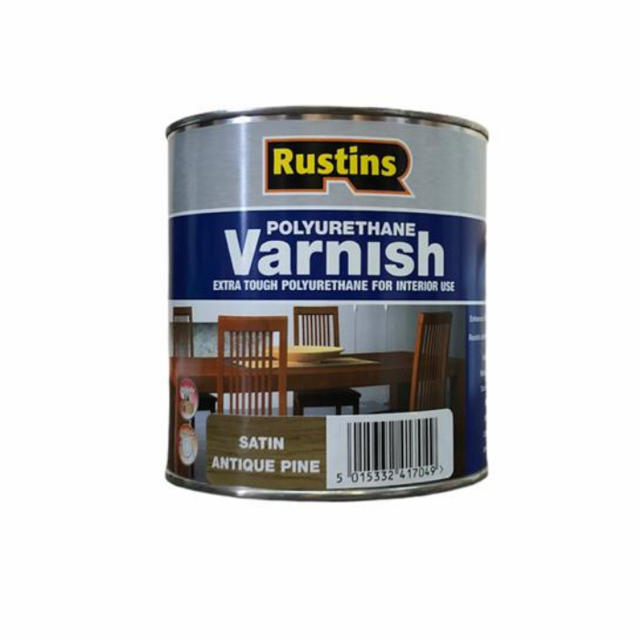 фото Полиуретановый лак античная сосна rustins/poly varnish satin antique pine (полуматовый) 1л