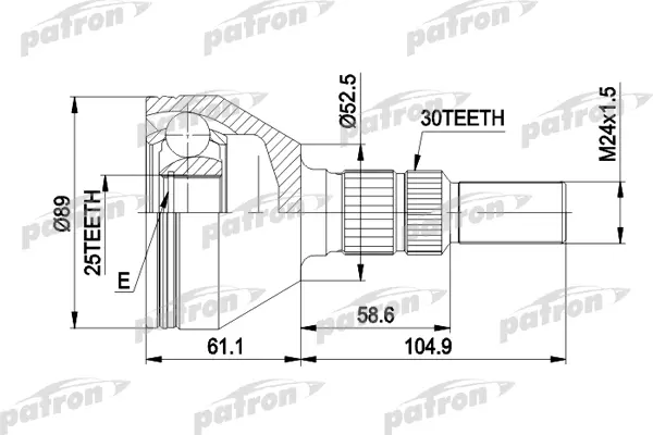 

ШРУС PATRON PCV1420