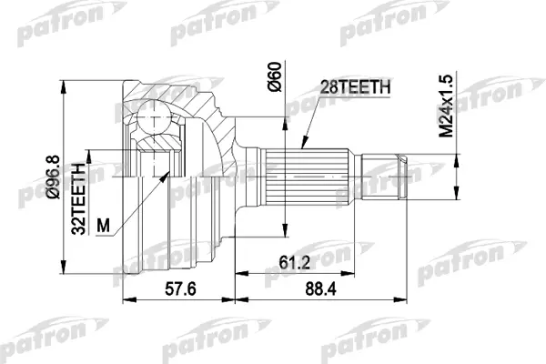 

Шрус PATRON PCV1131