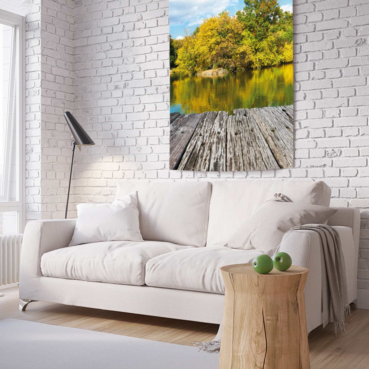 

Вертикальное фотопанно на стену JoyArty Деревянный мост у озера 100x150 см, Деревянный мост у озера