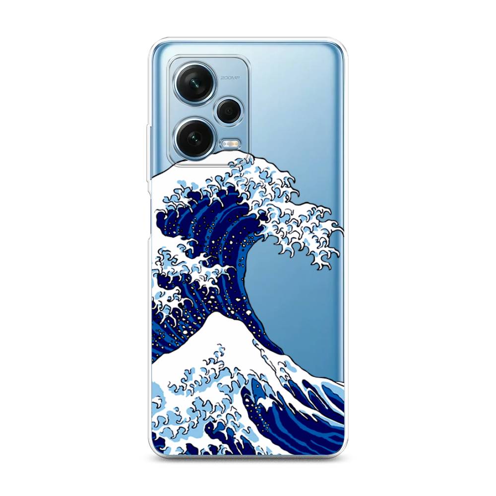 фото Чехол awog для xiaomi redmi note 12 pro plus "волна в канагаве"