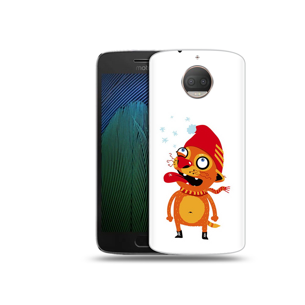 Чехол MyPads Tocco для Motorola Moto G5S Plus Зимний кот (PT75337.377.88)