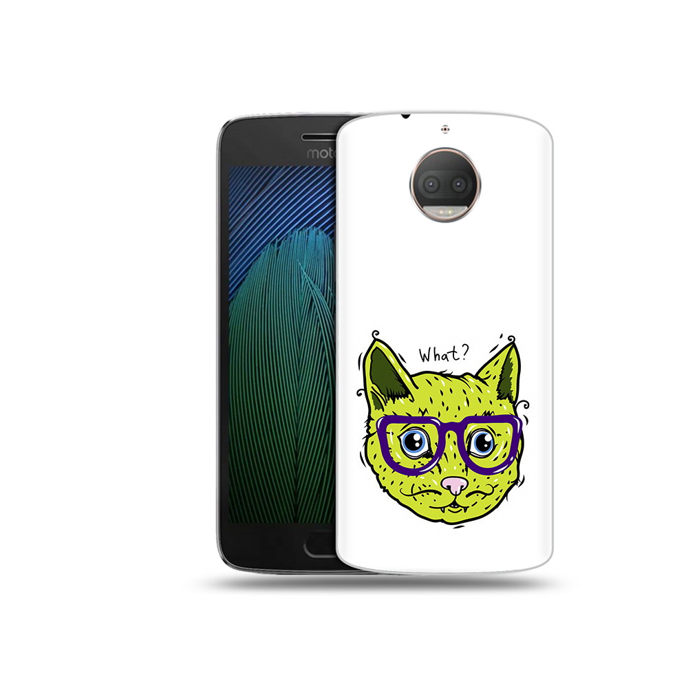 

Чехол MyPads Tocco для Motorola Moto G5S Plus Зеленый кот (PT75337.377.86), Прозрачный, Tocco