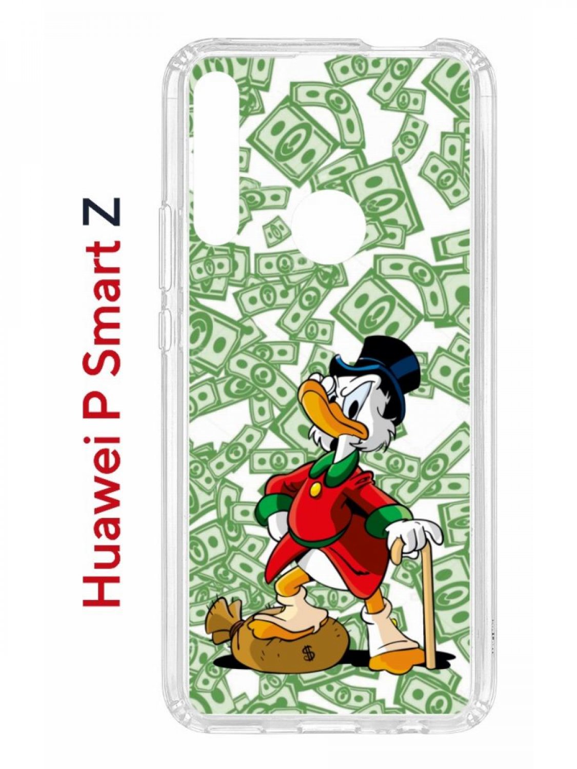 Чехол на Huawei P Smart Z с принтом Kruche Print MacMoney, противоударный бампер