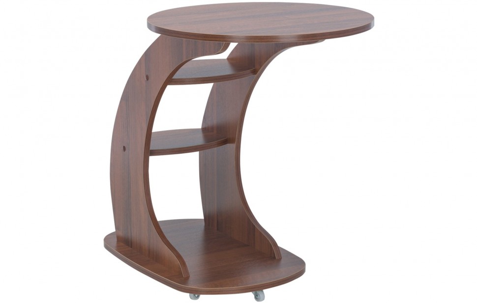 фото Подкатной столик стелс орех мебелик