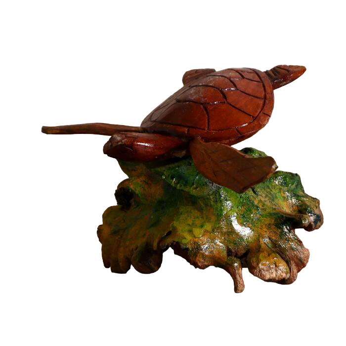 фото Сувенир из дерева "мудрая черепаха" 30х20х17 см nobrand
