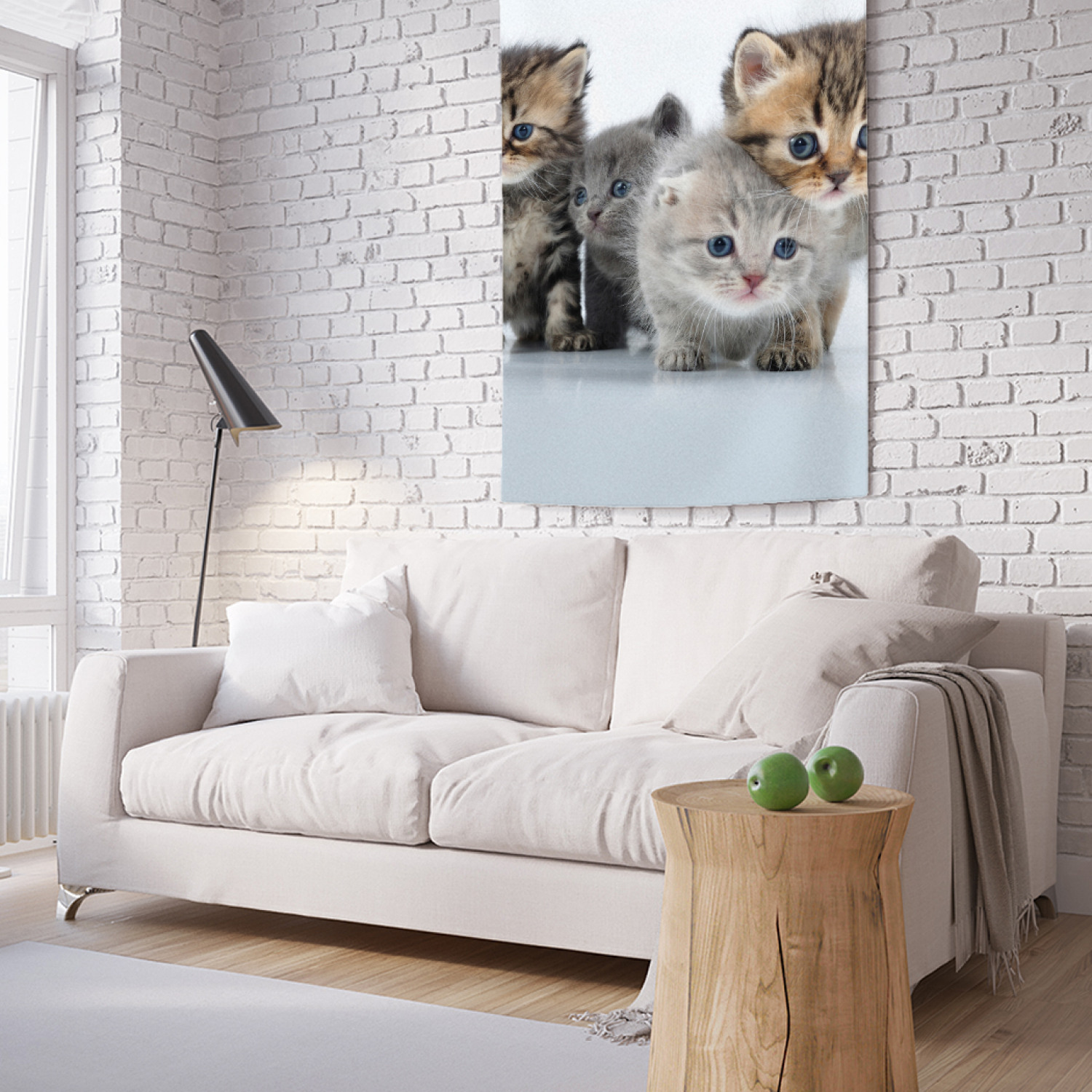 

Вертикальное фотопанно на стену JoyArty Четыре котенка 100x150 см, Четыре котенка