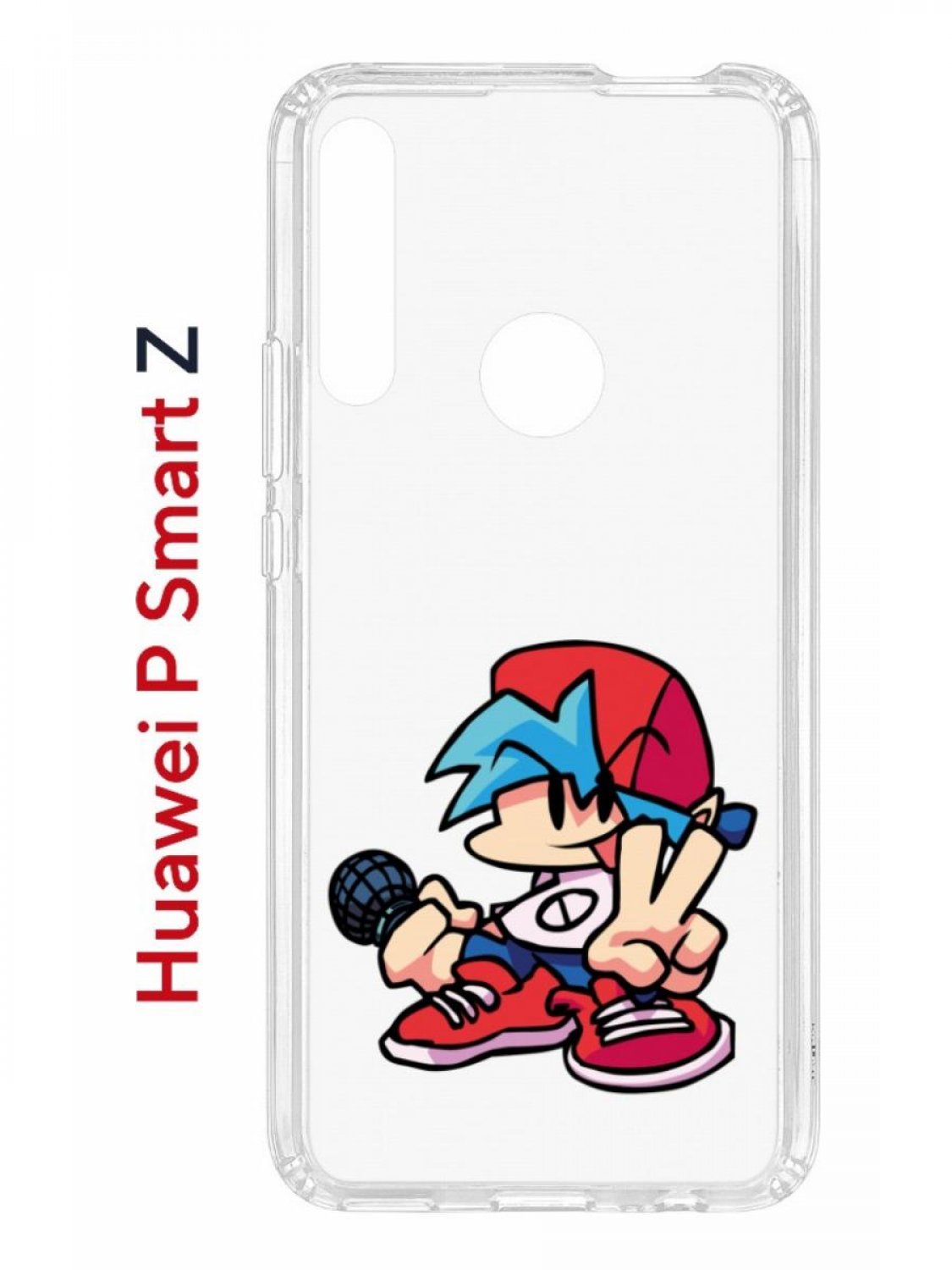Чехол на Huawei P Smart Z с принтом Kruche Print FNF Boyfrend, противоударный бампер