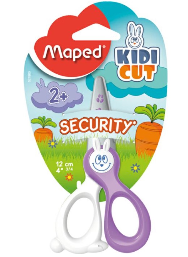 фото Ножницы maped kidicut security 12см безопасные, с лезвиями из стекловолокна