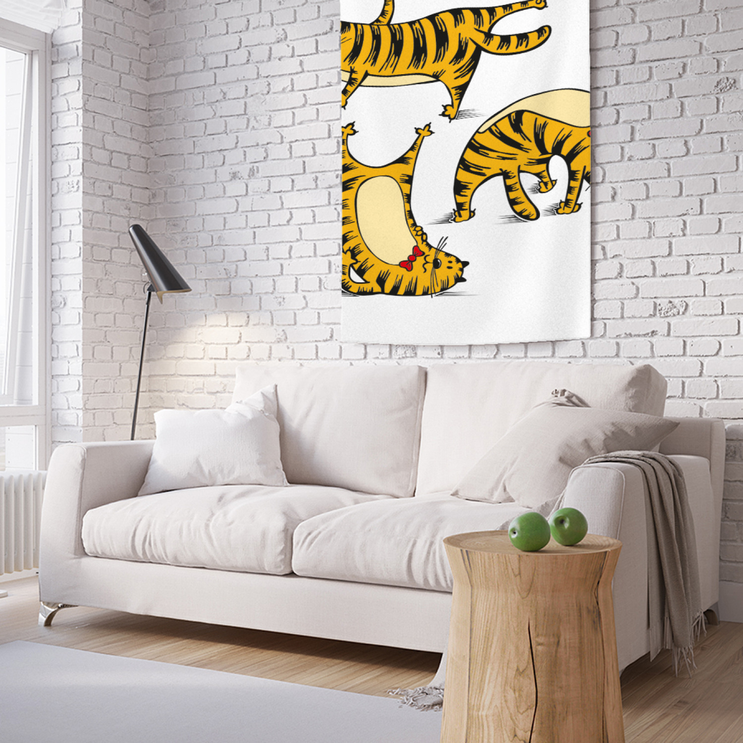 

Вертикальное фотопанно на стену JoyArty Кот-гимнат 100x150 см, Кот-гимнат