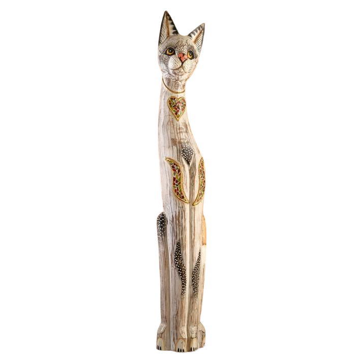 

Сувенир дерево "Кошка с сердечком " 100х16х7 см