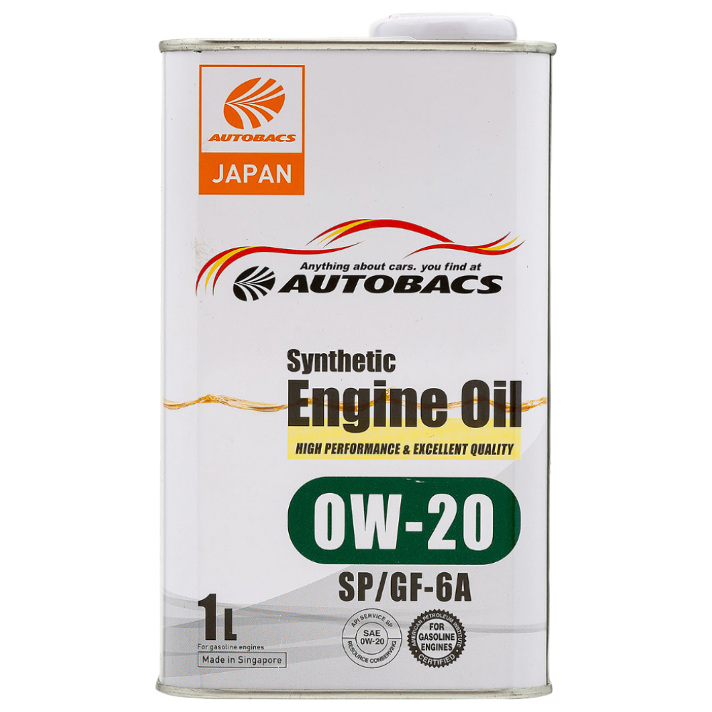 Моторное масло AUTOBACS API SP ILSAC GF-6 синтетическое 0W-20 1л