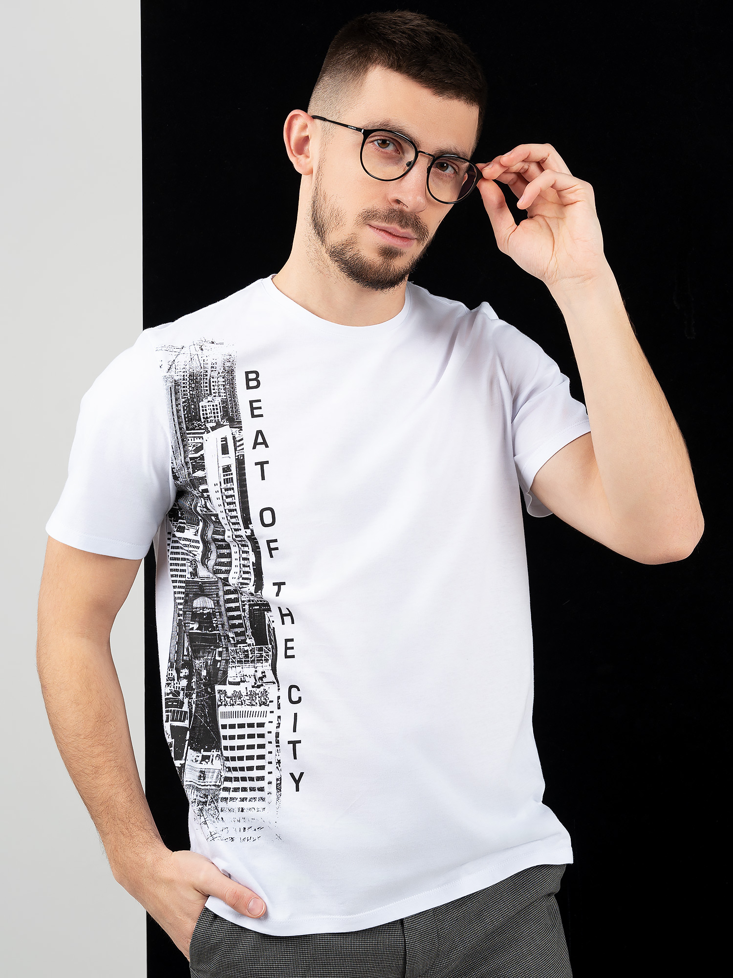 Футболка мужская Urban Style 1159-013 белая 58 RU