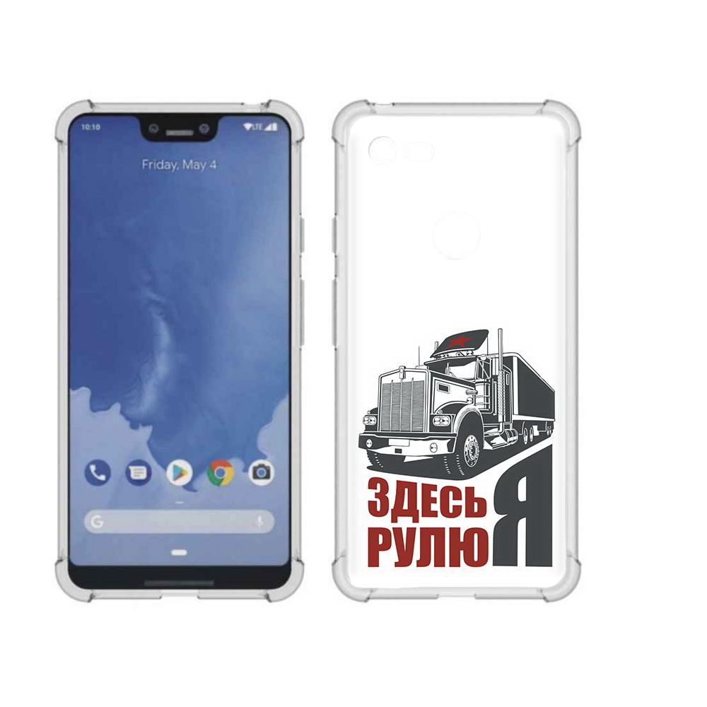 

Чехол MyPads Tocco для Google Pixel 3 XL здесь я рулю, Прозрачный, Tocco