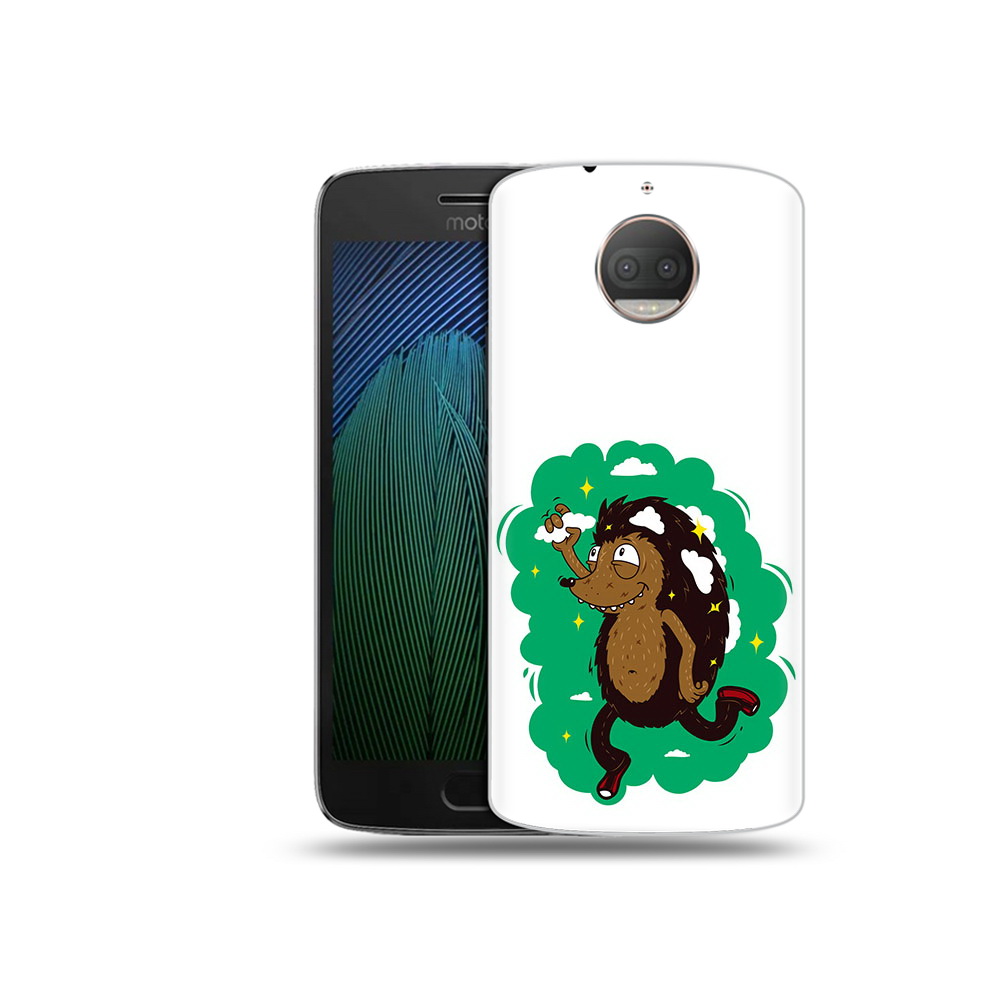 

Чехол MyPads Tocco для Motorola Moto G5S Plus Ежик в облаках (PT75337.377.77), Прозрачный, Tocco