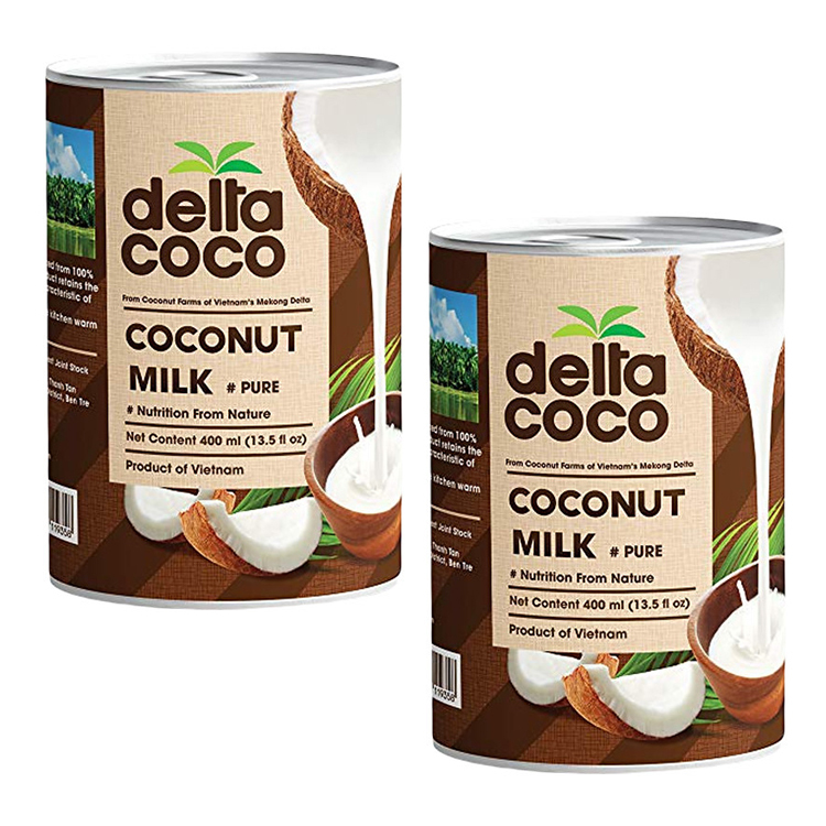 

Кокосовое молоко 81% delta Coco жирность 18% шт. по 400 мл)