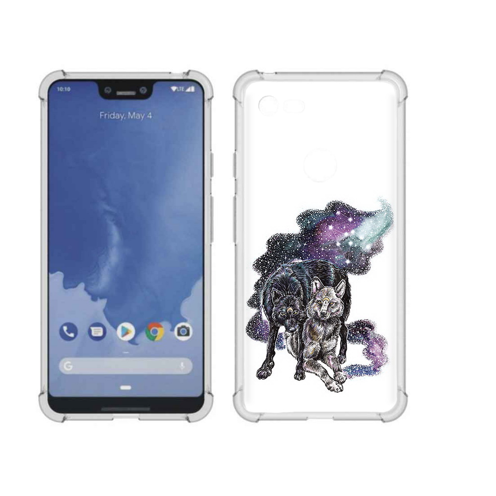 

Чехол MyPads Tocco для Google Pixel 3 XL звездные волки, Прозрачный, Tocco