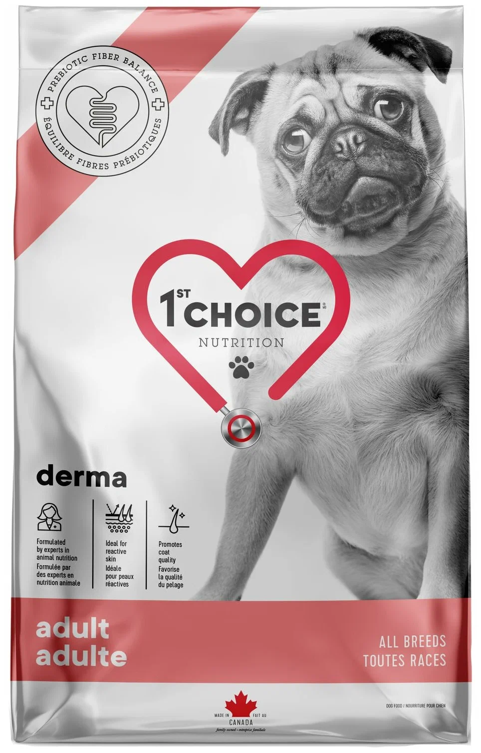 

Сухой корм для собак 1st choice Derma Grain Free с гиперчувствительной кожей, лосось, 340г