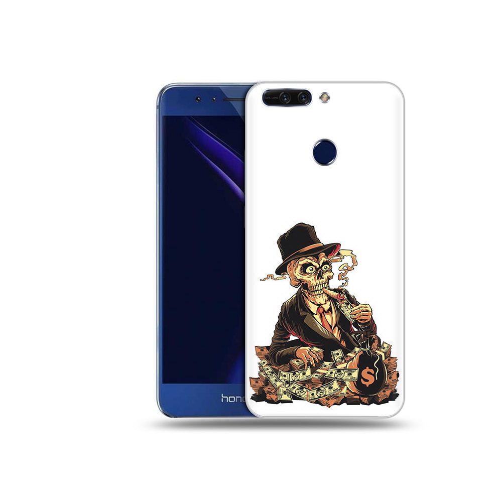 

Чехол MyPads Tocco для Honor 8 Pro нарисованный череп с сигаретой (PT66177.42.515), Tocco