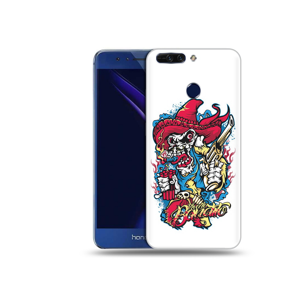 

Чехол MyPads Tocco для Honor 8 Pro нарисованный скелет с писталетом (PT66177.42.513), Tocco