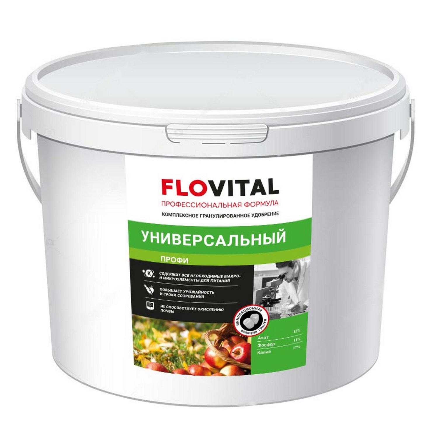 

Комплексное удобрение FLOVITAL Универсальный Профи 12-11-17, 0,8кг