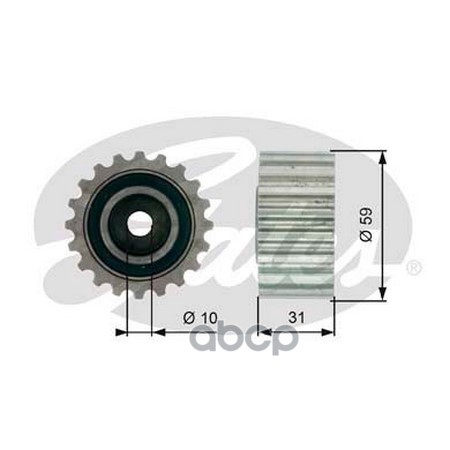

(7786-21477) Ролик Приводного Ремня Gates арт. T41236