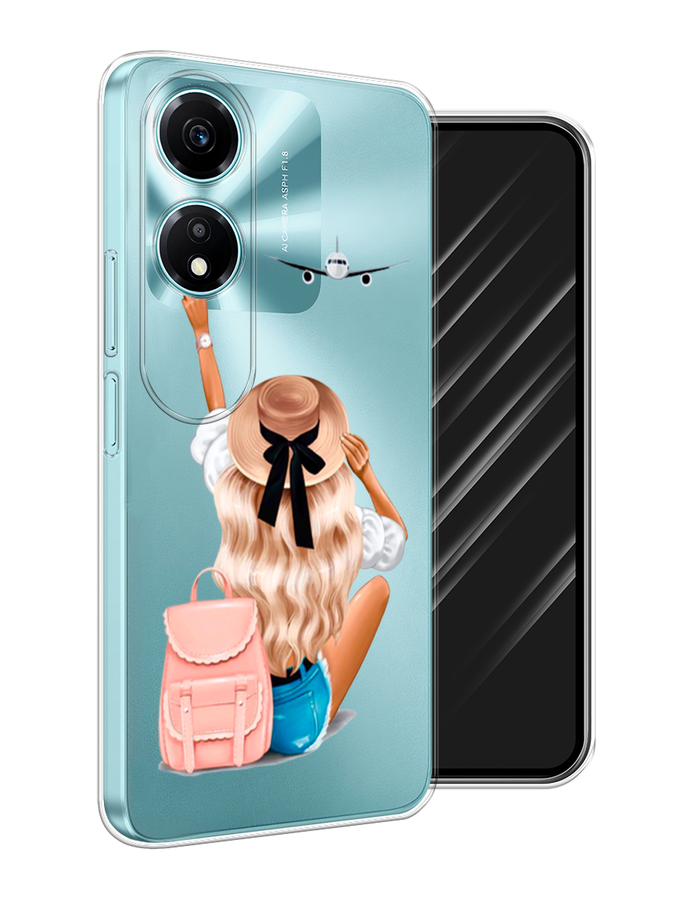 

Чехол Awog на Honor X5 Plus "Автостопом самолетом", Бежевый;белый, 6121950-1