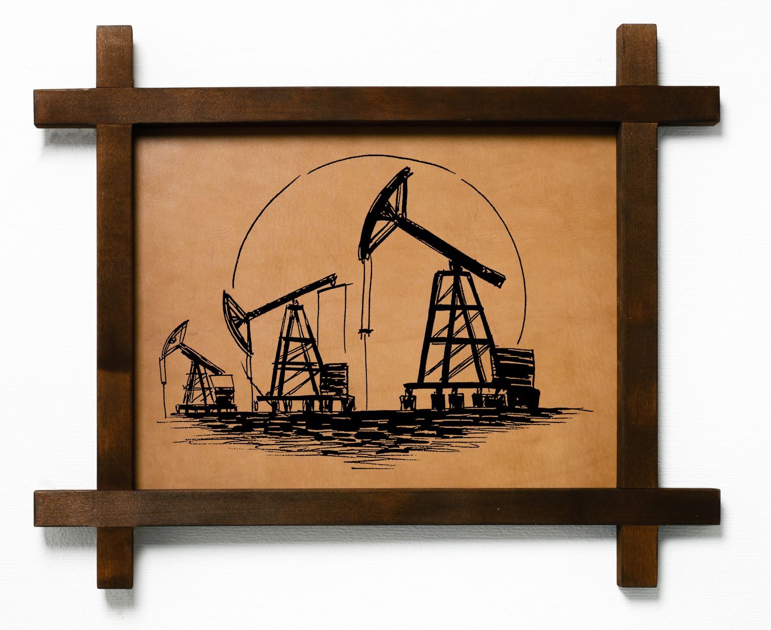

Картина BoomGift Нефтяная качалка, натуральная кожа, 928