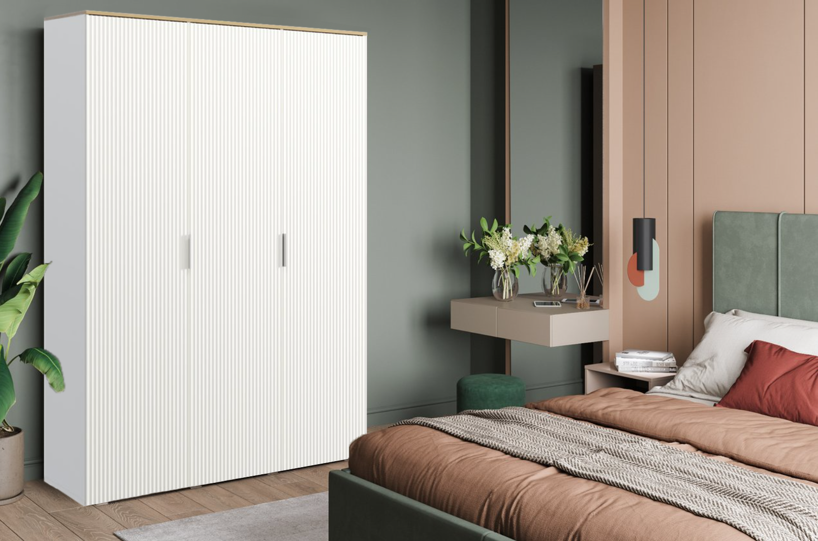 

Шкаф распашной QualisMebel Чарли 150х60х230, белый, Чарли