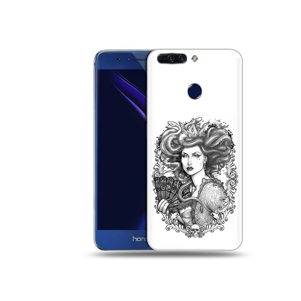 

Чехол MyPads Tocco для Honor 8 Pro медуза черно белый (PT66177.42.472), Tocco