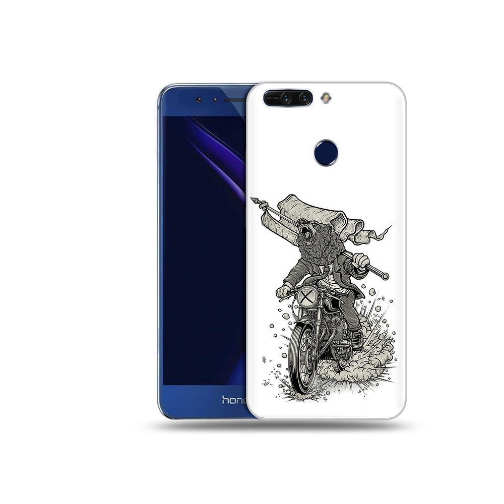

Чехол MyPads Tocco для Honor 8 Pro медведь на мотоцикле (PT66177.42.467), Tocco