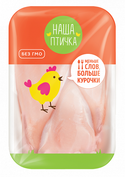 

Филе грудки куриное Наша птичка охлажденное +-1 кг