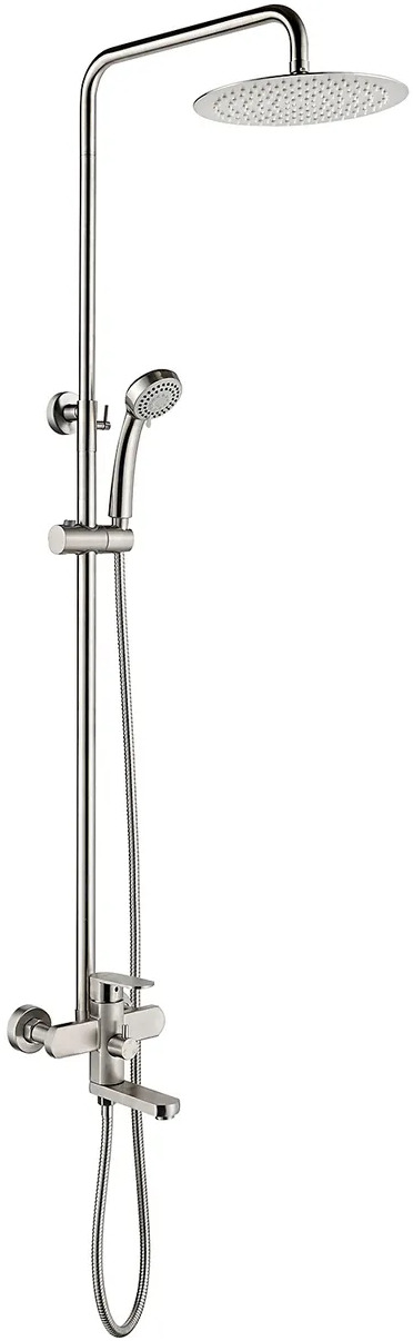 

Hабор для душа Ledeme LEDEME L72416 (смеситель, ручной душ, тропический душ, излив, стойка, Хром