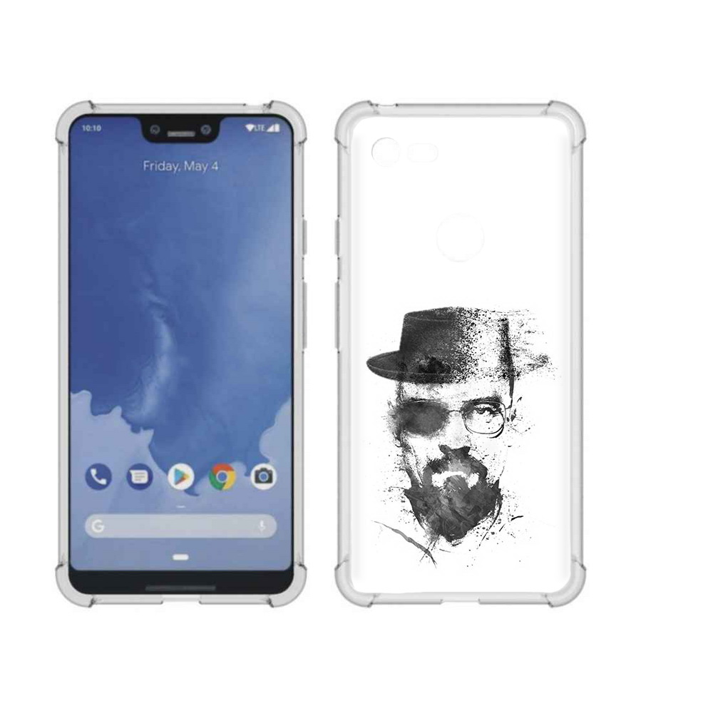 

Чехол MyPads Tocco для Google Pixel 3 XL загадочный человек, Прозрачный, Tocco