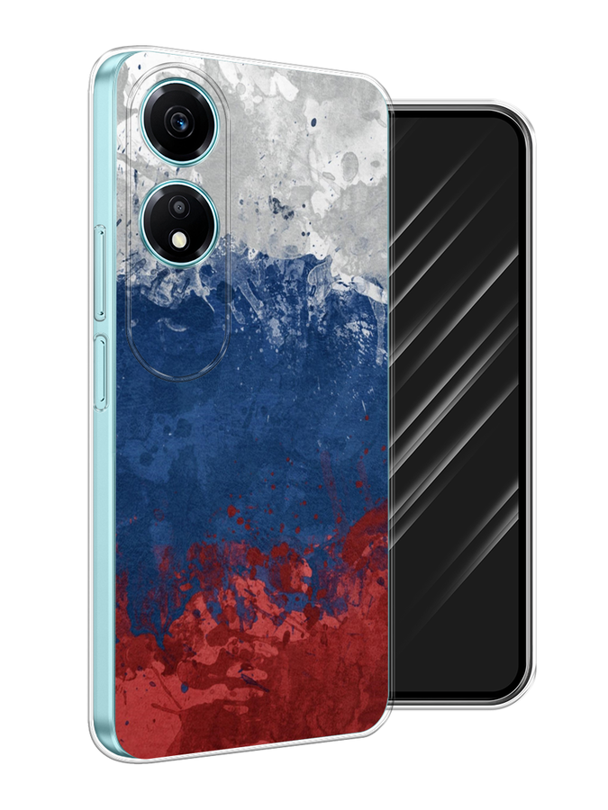 

Чехол Awog на Honor X5 Plus "Флаг России неровный", Белый;синий;красный, 6121950-1