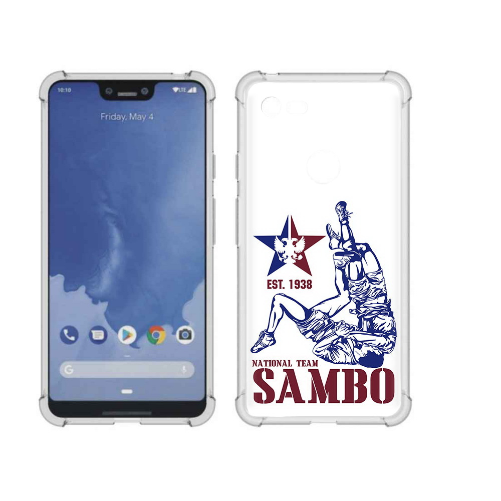 

Чехол MyPads Tocco для Google Pixel 3 XL единоборства самбо, Прозрачный, Tocco