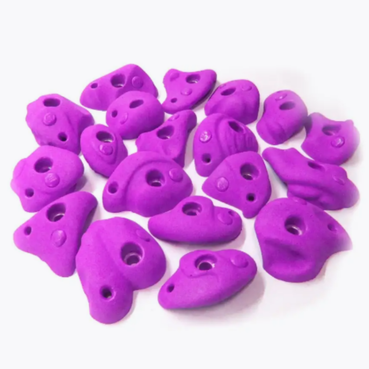 Зацепы для скалодрома детские Скалодромы Жужа Flexure фиолетовые 19 шт.