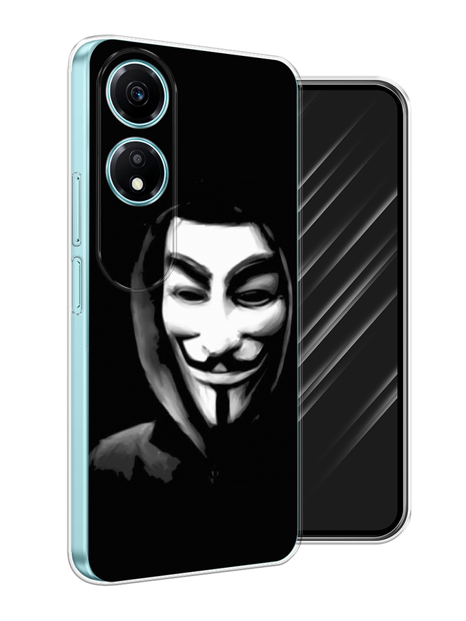 

Чехол Awog на Honor X5 Plus "Анонимус", Черный;серый;белый, 6121950-1