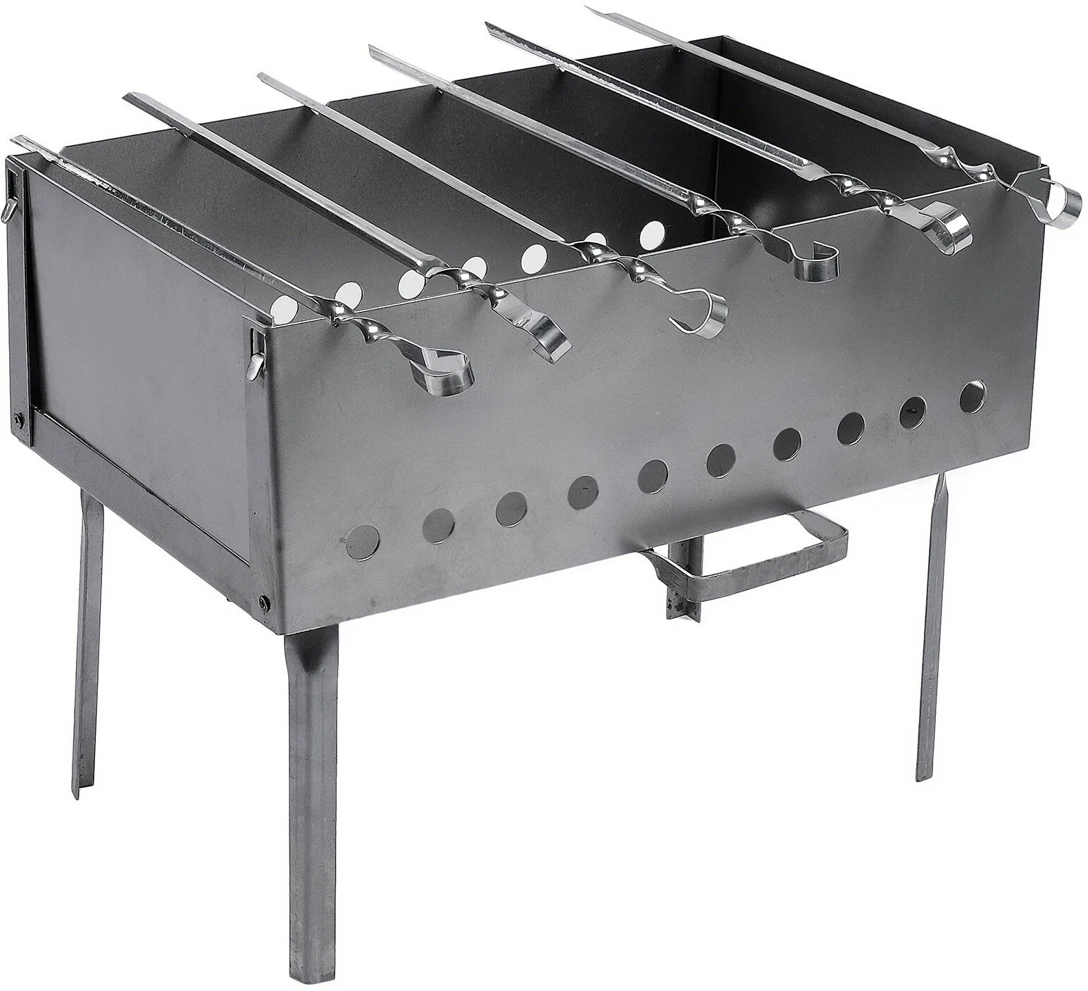 Мангал-дипломат №1 40x25x40 см, сталь 1,5 мм, с шампурами, в сумке (2 шт)