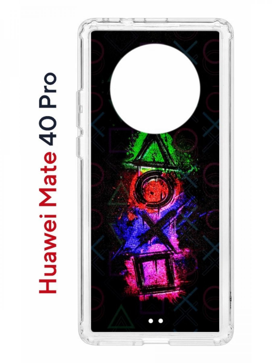 Чехол на Huawei Mate 40 Pro с принтом Kruche Print Гейминг, противоударный бампер