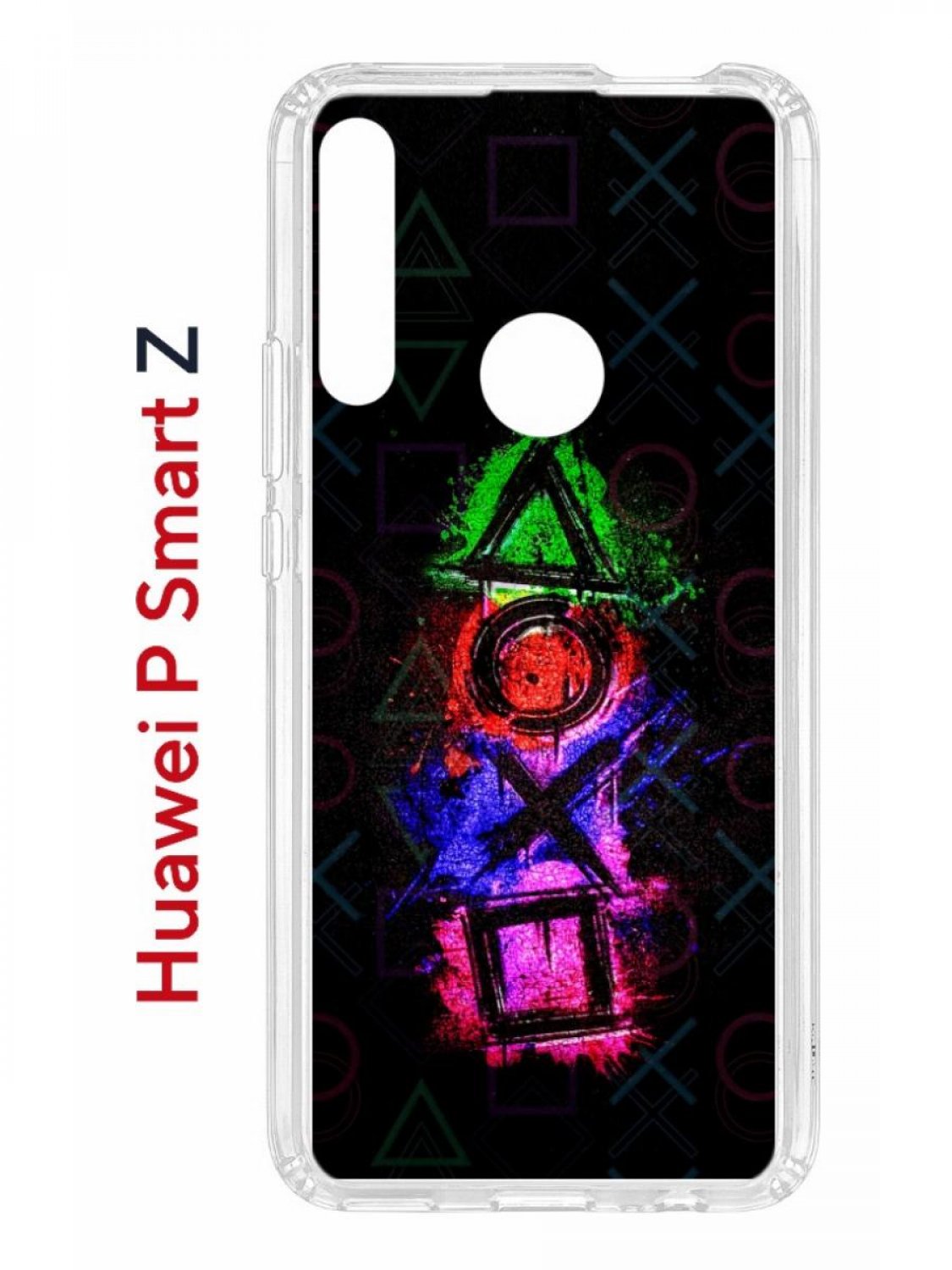 Чехол на Huawei P Smart Z с принтом Kruche Print Гейминг, противоударный бампер