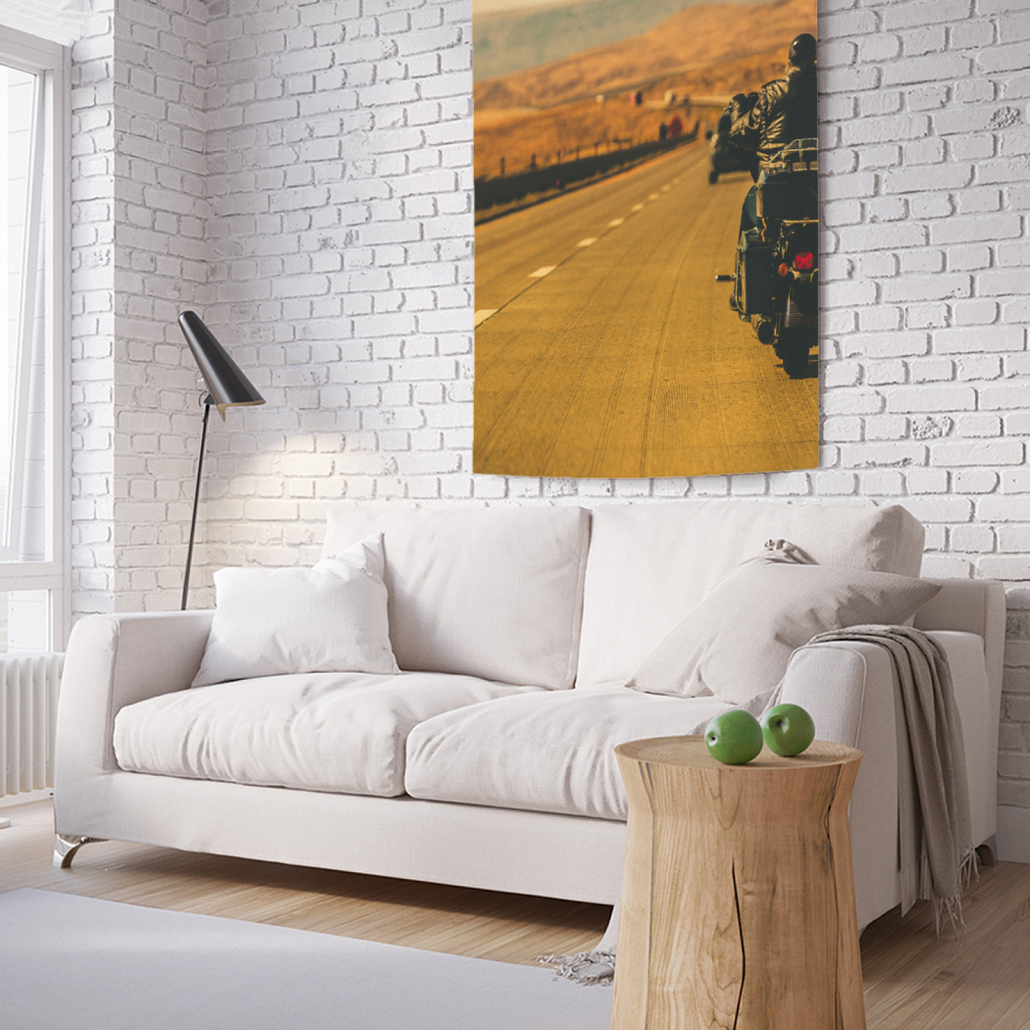 

Вертикальное фотопанно на стену JoyArty Дорога на мотоцикле 100x150 см, Дорога на мотоцикле